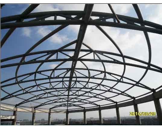 六安中煤朔州宾馆管桁架工程